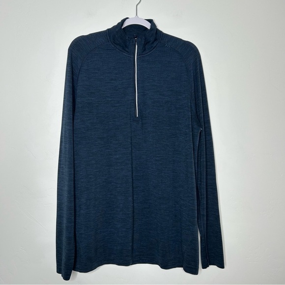 Lululemon Metal Vent Tech 1/2 Zip Men's Navy Pullover Size XL - Picture 4 of 16